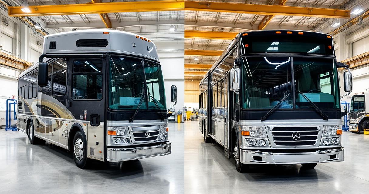 カミュー　アフターバス&ナポレオン Prevost H3-45 vs X3-45 (Chassis Comparison Guide)